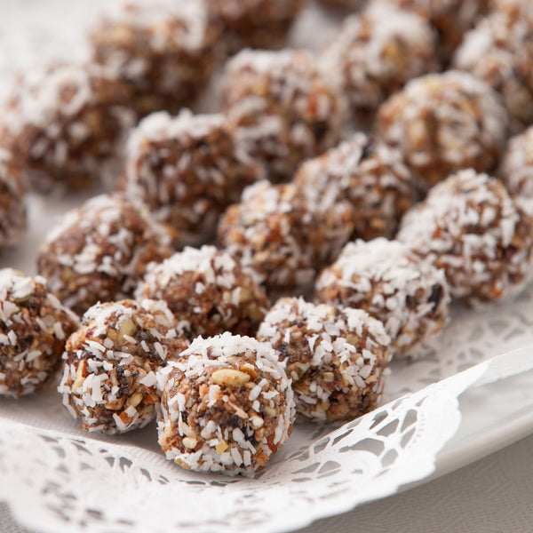 Blissful Raw Cacao Coconut Balls with Authentic Shilajit!