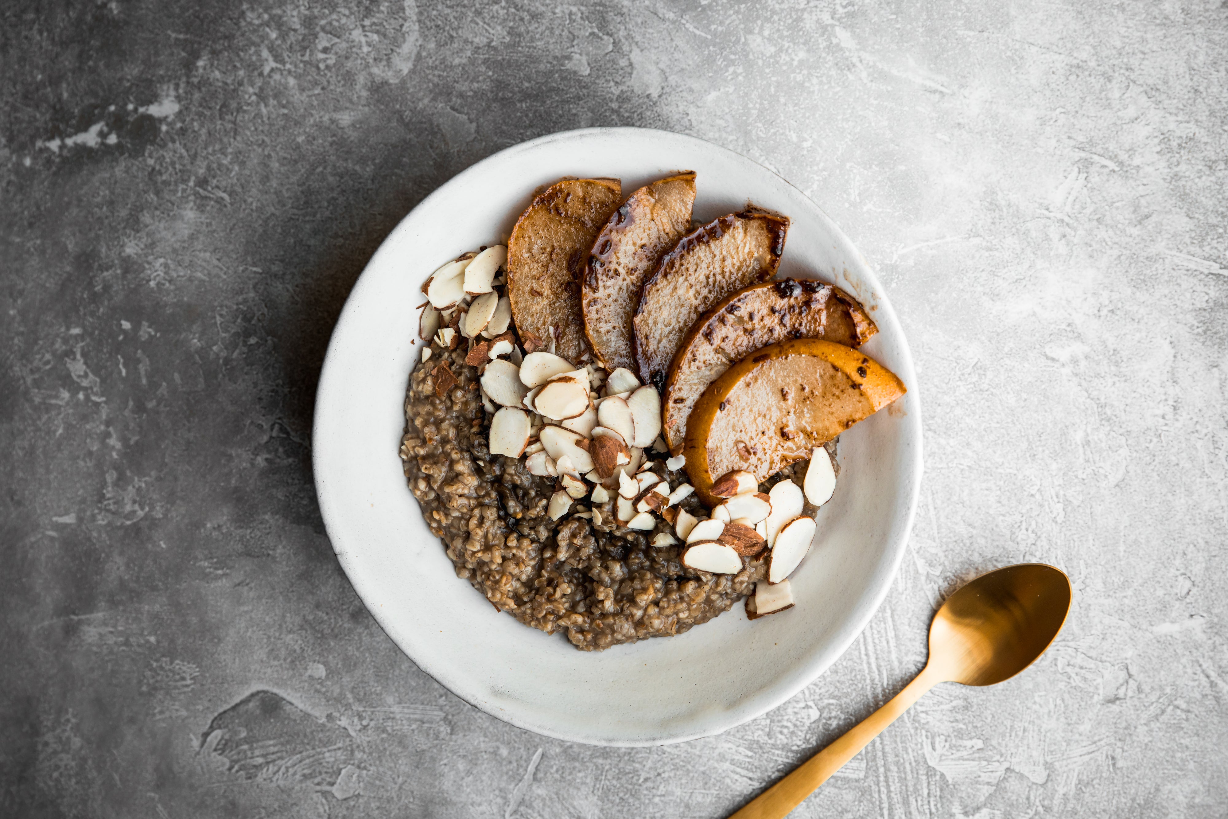 Chyawanprash Oatmeal with Spiced Pears