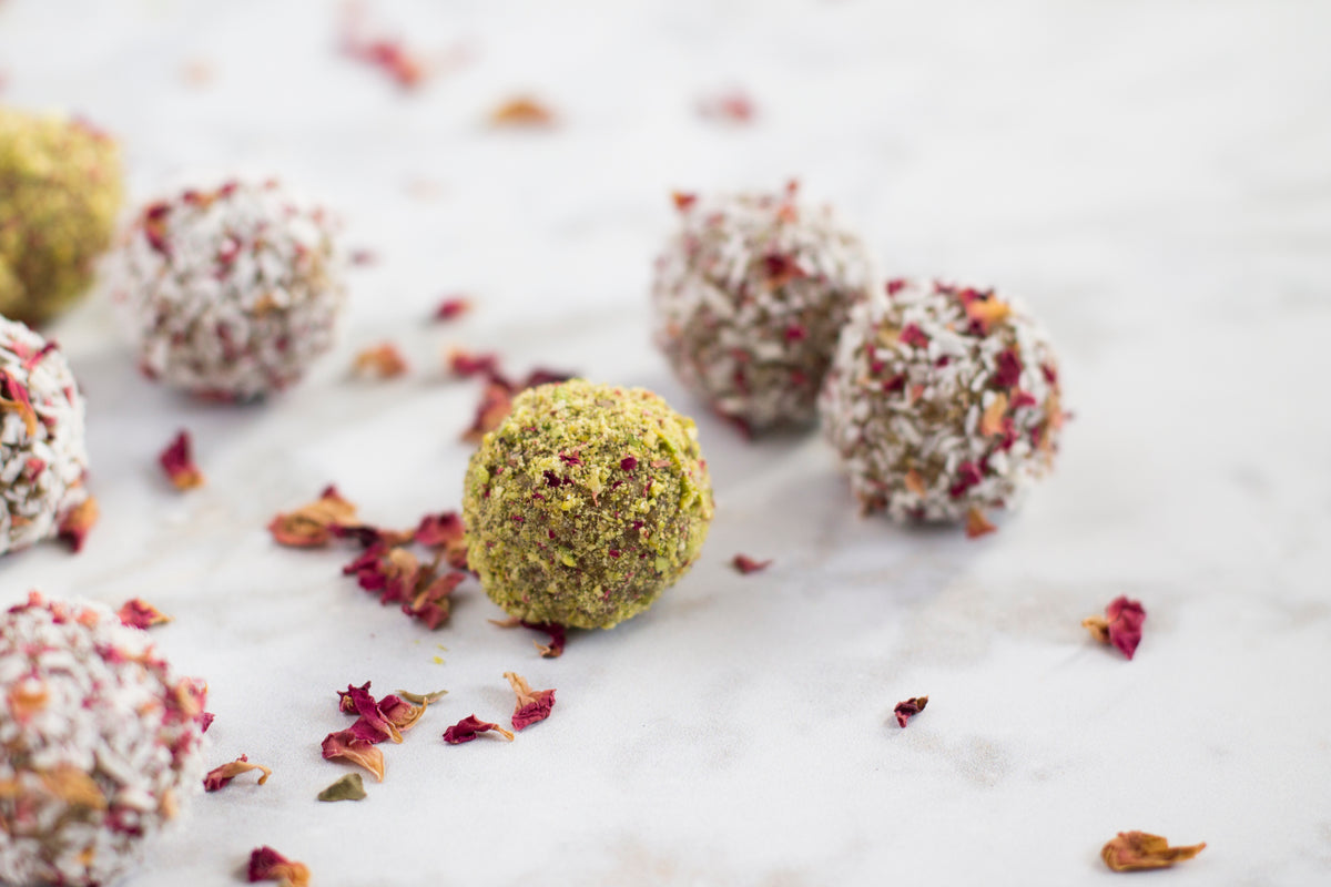 How to Make Coconut Rose Balls | Vegan Truffle Recipe – Lotus Blooming ...