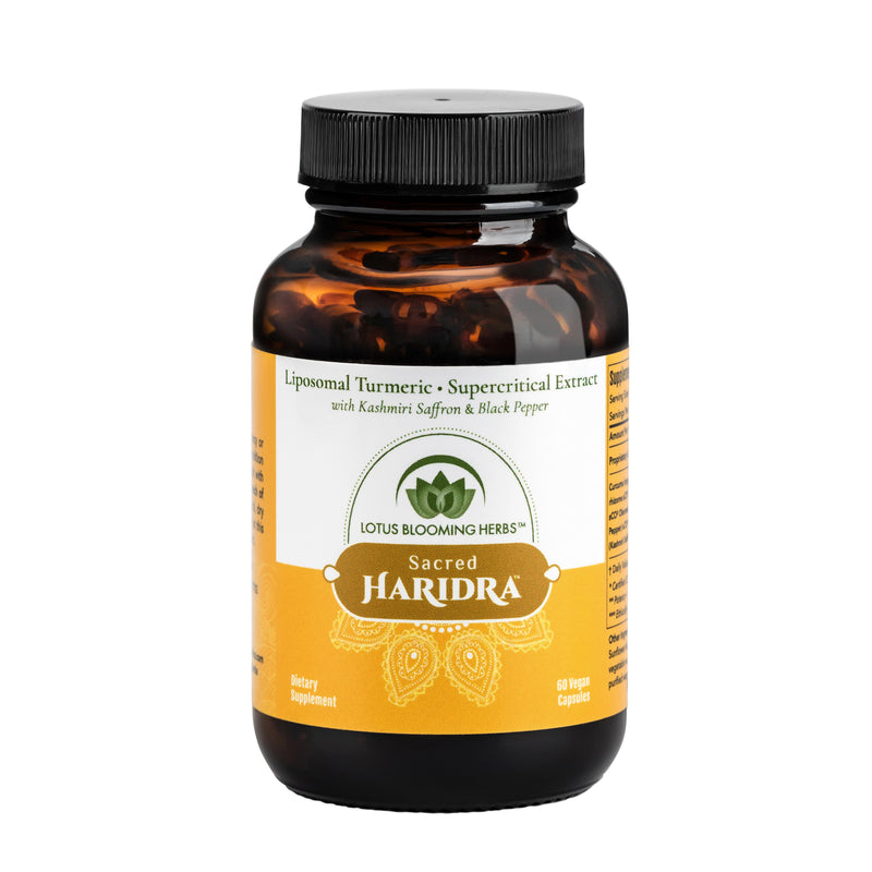 Sacred Haridra™ | Liposomal Turmeric • Supercritical Extract with Kashmiri Saffron & Black Pepper (60 vegan capsules)