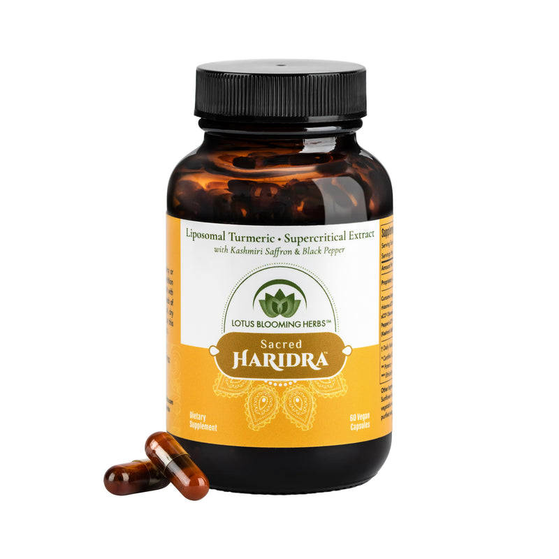 Sacred Haridra™ | Liposomal Turmeric • Supercritical Extract with Kashmiri Saffron & Black Pepper (60 vegan capsules)